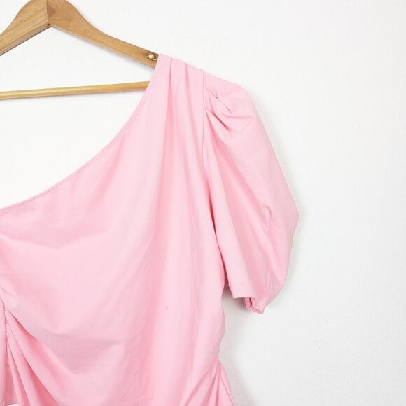 NWT Free People Pink Somethin Bout You One Shoulder Bodysuit Size XL - Picture 5 of 10